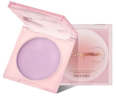 New Cover Jelly Setting Powder & Balm – Soft Focus Oil Control Setting Cream 0,35 oz – Porenverfeinerndes, mattes Make-up für fettige und empfindliche Haut, wasserfest und schweißfest (1 rosa, breit)
