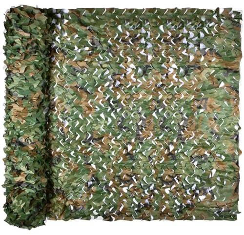 Generisch Tarnnetz Camouflage Netz, Woodland Netting für Outdoor Garten Party Dekorationen, Camping, Sonnenschutz, Jagd(2x14m)