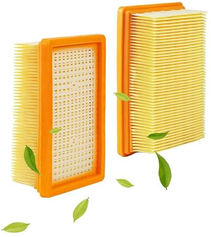 2 Piezas Filtro Aspiradora para Kärcher WD6 MV4 MV5 MV6 WD4 WD5, Accesorios Aspiradora, Filtro Recambio para Aspiradoras con Cepillo, Filtro Plisado Plano para Karcher, Filtro para Kärcher 2.863-005.0