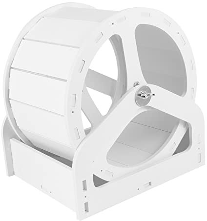 HOMOBABE Hamster Laufrad Leise PVC Laufspielzeug 21cm Rund Wetterfest Spielkäfig Für Kleine Haustiere