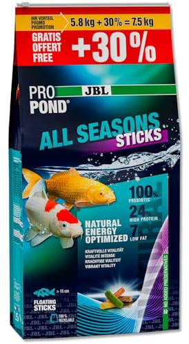 JBL Propond All Seasons Sticks 7,5 kg – 42 l – New 2025 – Futter für Fische, Karpfen