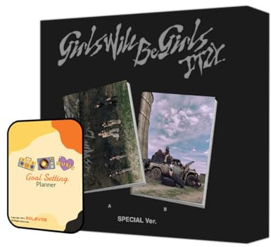 ITZY Album - Girls Will Be Girls Version A + Version B Full Set Special ver+Pre Order Benefits+BolsVos Exclusive K-POP Giveaways Package