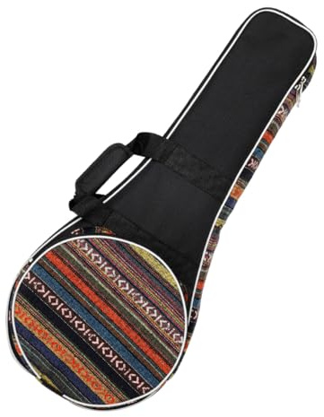 Mandolinen Rucksack im Nationalstil, Dicke Oxford Stoff Tasche | Reisegeeignet, Stabil und Angenehm zu Tragen, Praktische Handtasche mit Schultergurt für Mandoline