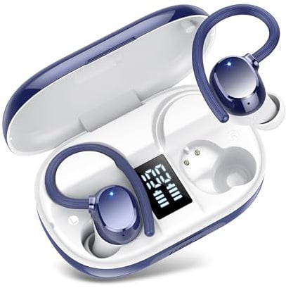 Kopfhörer Kabellos Bluetooth, 2026 Neue In Ear Kopfhörer Bluetooth 5.3 mit 4 ENC Noise Cancelling Mic, 128Std Earbuds, Kopfhörer Kabellos LED Anzeige, HiFi Stereo IP7 Wasserdicht Ohrhörer für Arbeit