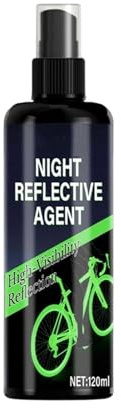 brooksnaji Peinture réfléchissante en aérosol pour extérieur - Marquage phosphorescent pour vélo, peinture phosphorescente pour une visibilité optimale Spray réfléchissant de sécurité pour vélo