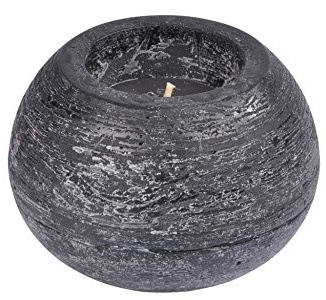 homea 6bpb006nr Kerze Kugel Paraffin schwarz 12 x 12 x 8 cm
