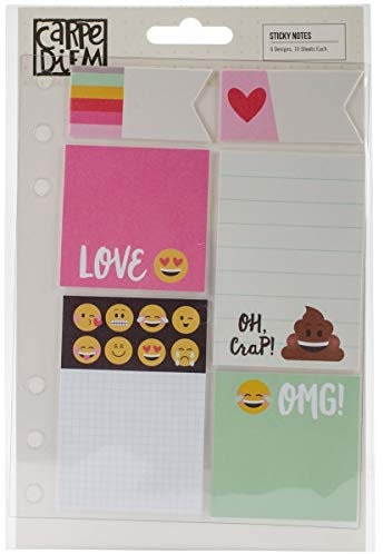 Simple Stories Emoji Love Notas Adhesivas, Multicolor