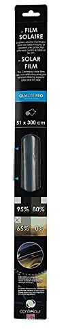 Contrejour 463903 Film Solaire teinté Clair pour Vitres de Voiture, 65%, 51 x 300 cm, Anthracite