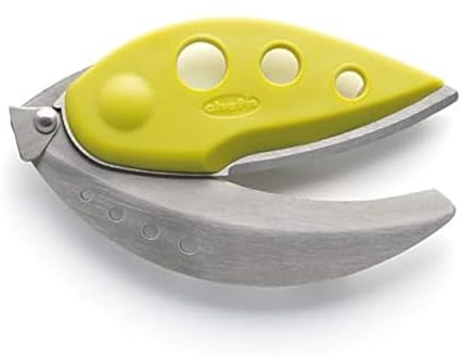 Chef'n LooseLeaf Plus Kale and Herb Stripping Tool with Herb Scissors, Stainless Steel, Green, 13 x 6.5 cm