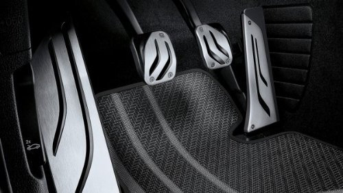 BMW Original Pedalauflagen LHD Edelstahl M Performance für 1er F20 F21 - Schaltung