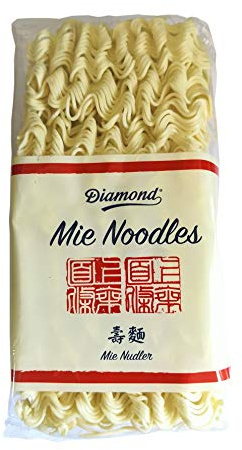 [ 250g ] DIAMOND Mie Noodles, dünn / Mie Nudeln ohne Ei / Wok Nudeln