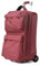 BIBA Reisekoffer mit Rollen Unisex aus Polyester+ABS, Mittel Koffer mit Trolley Travel Meri G MG24, Griffwagen, Reißverschluss, Polyester+ABS, Rote Farbe