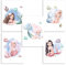 Klasse 5er Set Bilder Meerjungfrau Unterwasser Dekobilder Jugendzimmer Kinderzimmer Babyzimmer Mädchen Bilderset Poster DIN A4 Dekoration Meer Meerjungfrauen Mermaid (ohne Rahmen)