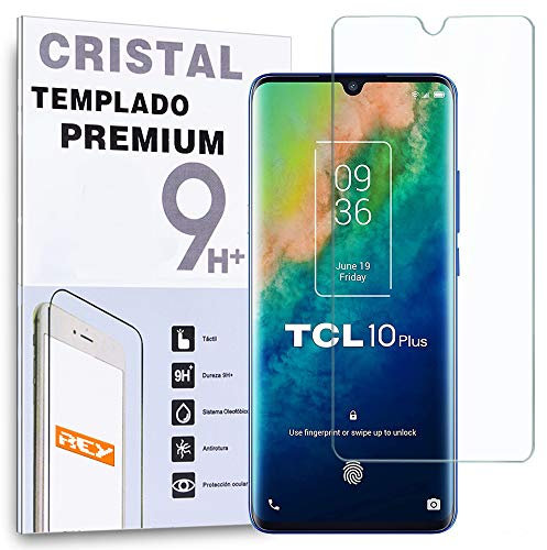 REY Bildschirmschutz aus gehärtetem Glas für TCL 10 Plus - TCL 10 PRO, Schutzfolie, Displayschutzfolie 9H+ Härte, Anti-Kratzen-Öl-Bläschen
