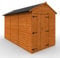 TigerFlex Shiplap Apex Double Door Windowless Wooden Garden Shed 12 x 6 ft Red Cedar