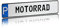Individuelles Parkplatzschild 520x110mm mit P-Symbol aus Aluminium Wunschkennzeichen mit eigenem Text Wunschname für Parkplatz Schild (14 P - Motorrad)