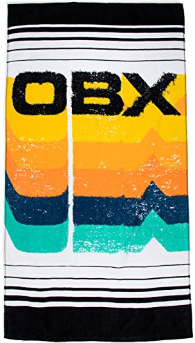 Jay Franco Outer Banks Surf Stripe Large Bath/Pool/Beach Towel - Super Soft & Absorbent Fade Resistant Cotton Towel, Measures 34 x 64 inches (Official Netflix Product)