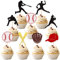 24 Stück Baseball-Cupcake-Topper Glitzer Baseball Spieler Sport Thema Cupcake Picks Baseball Sport Thema Babyparty Kinder Geburtstag Party Kuchen Dekorationen Zubehör