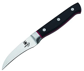 LAGUIOLE Cuisson Couteau Bec d'Oiseau Noir 19,5cm avec Lame en Acier 420J2 et Poignée en ABS