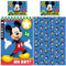 Disney Mickey Mouse Baby-Kleinkind-Bettwäsche Oh Boy 100 x 135 + 40 x 60 cm 100% Baumwolle in Renforcé-Linon-Qualität Wunderhaus Clubhaus Donald Duck Minnie Maus Wende-Bettwäsche deutsche Größe