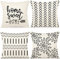 YCOLL Kissenbezüge 4er Set Kissenbezüge leinen Kissenbezug Dekokissen Kissenbezüge für Sofa Gartenbett Couch Kissen 50x50cm （4er Set）