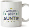 MUGFFINS Aunt Mug - in English - World's Best - Funny Gift - Ceramic 11oz Mug