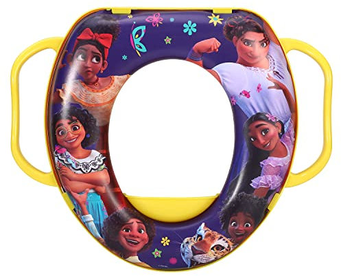 Zawadi Global Encanto Soft Padded Potty Toilet Training Seat with Handles for Toddlers Kids Children, Portable for Travel & Easy to Clean