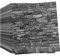 Trafagala 10pcs Black Brick Wallpaper Wall Panels 70×77cm Brick Effect Wallpaper Self Adhesive DIY Wall Stickers Waterproof PE Foam Panel Wall Tiles for Bedroom Kitchen Living Room Bathroom Home