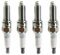 Toiumops Zündkerzen für FIAT 500 Panda, für Hyundai I10 I20 I30, 4/6 Stücke Iridium Zündkerze 18844-10060/SILKR6C10E, 4 Stücke