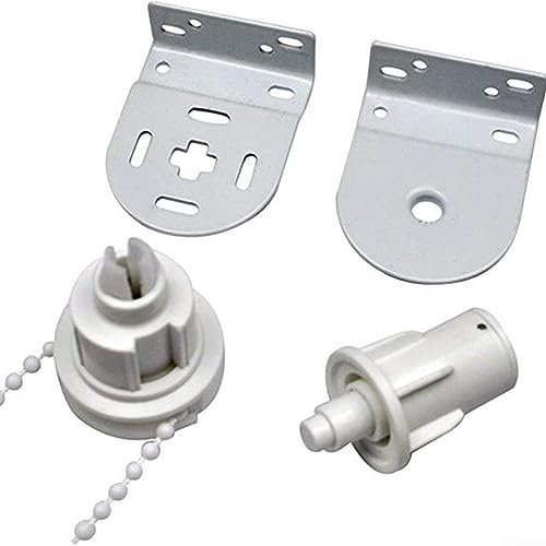 Oniissy Rollo-Montageset für 28 mm und 32 mm Rohre, Rollo-Halterungen für Gardinenstangen/Rollo-Halterungen, Ersatzteile enthalten, 32 mm