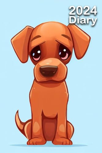 2024 Diary: Rhodesian Ridgeback | A5 Week to View Dated from Jan 2024 to Dec 2024 | Weekly Planner Agenda Personal Organiser