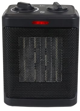 JATA JCTC1920 - Calefactor Ceramico bajo consumo con 2 potencias de calor (750-1500 W) y ventilador. Muy rápido. Gran rendimiento. Máxima seguridad