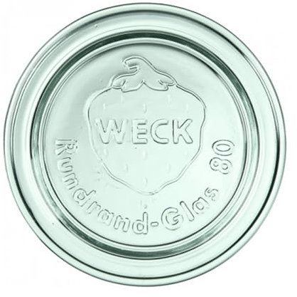 Weck Deckel 80 mm 6 Stück | Zum Einmachen von Konserven, Säften, zur luftdichten Aufbewahrung von trockenen Zutaten