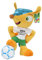 Promo-Dis Fuleco - Ballon sous le pied - 52 cm - Mascotte en peluche de la Coupe du monde de football 2014 au Brésil
