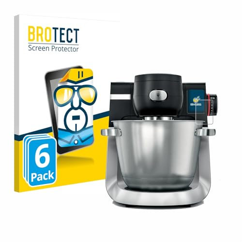 BROTECT (6 Stück Schutzfolie für Bosch MUM Serie 6 Displayschutz Folie Made in Germany, Ultra-Klar