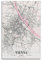 BPQN Vintage-Karten-Poster, Europa, Österreich, Wien, dekoratives Gemälde, Leinwand, Kunstbild, 50 x 75 cm