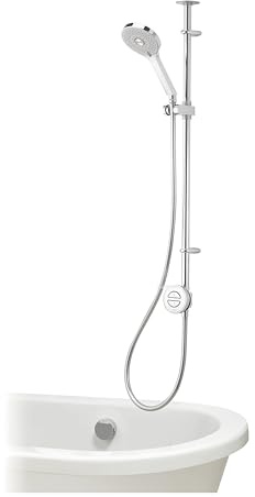 Aqualisa Unity Q Smart Shower, Exposed with Bath Fill | For Combi/High Pressure Shower System, Wi-Fi App and Voice Control, SmartValve™ Technology, 5 Year Guarantee