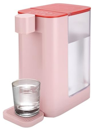 Instant Water Dispenser Instant Hot Portable Mini Direct Drinking Heating All-in-One Desktop Purifying Drinking Water Dispenser White Blue Green Pink (Color : Pink)