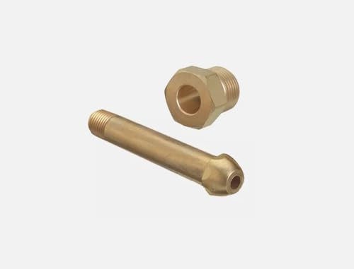 Generic CGA-580 Nut & 3 Nipple, Regulator Bottle Inlet Fittings, Helium Argon Nitrogen
