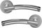 1 Pack of HAIFUAN Stainless Steel Door Lever Handle, Satin & Polished Dual Color, Model Sydney (S02-106)