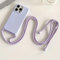 Hadwii Custodia per iPhone 12 mini con Cordino Antiurto Cover Sottile Morbido Silicone con Laccio Collana Tracolla Regolabile Case per iPhone 12 mini, Lilla