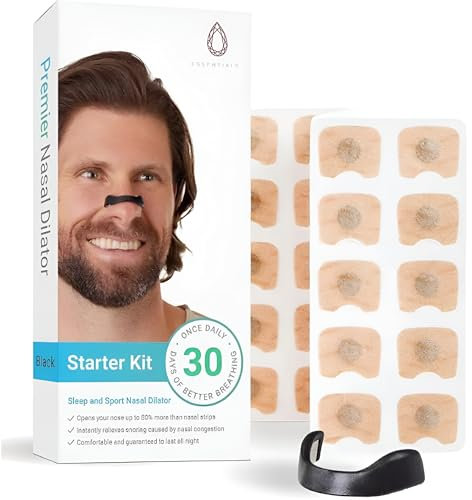 Ruby Essentials Magnetischer Nasenstreifen - Magnetischer Nasenspreizer - Nasenspreizer - Anti Schnarch Nasenspreizer - Anti Schnarch - Nasenstreifen - 30 Tage