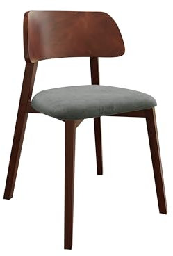 Mirjan24 Esszimmerstuhl Dolior, Stuhl für Arbeitszimmer, Esszimmer, Küchenstuhl, Rahmen aus Buchenholz, Sitz gepolstert (Nuss/Magic Velvet 2217)