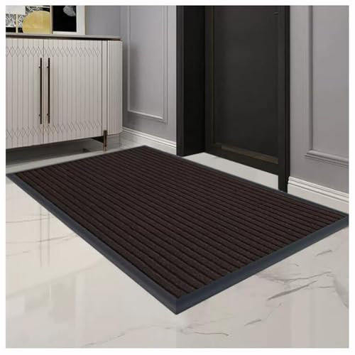 Heavy Duty Rubber Door Mat 60x90cm Indoor & Outdoor Non Slip Washable Dirt Trapper Rug Heavy Duty Entrance Mat for Barrier Floor Protection Large Size 120x240cm Available
