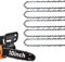 5 Pack 10 Inch Chainsaw Chain 40 Drive Links .050 Gauge, 3/8 Pitch Replacement Chains Compatible with Remington, Greenwork, Sunjoe, Worx, Craftsman and More