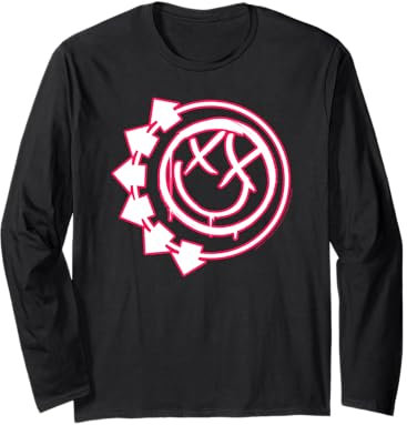 Blink 182 Six Arrow Smile Rock Punk Band Music Logo Long Sleeve T-Shirt
