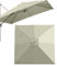 Sombrilla cuadrada de 3 x 3 metros con 8 varillas voladizas, tela de repuesto for sombrilla de patio, cubierta de repuesto for sombrilla de jardín y piscina, anti-UV(Taupe)
