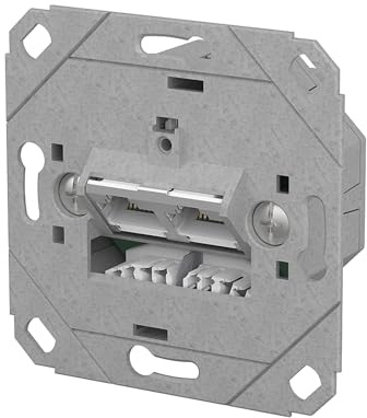 METZ CONNECT E-DAT C6A LSA++ Dose, 2 Port, UP0, metallisch