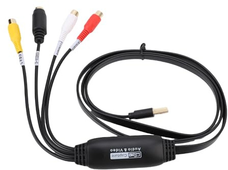 Tangxi CVBS S -Video zu USB -Konverter, Plug und Spiele USB Video Capture -Karte mit Echtzeit -Synchronisation mit OS X Linux für NTSC -Kumpel Kompatibel