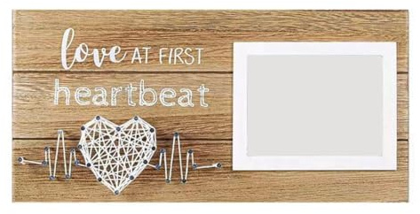 Osmond Baby Scan Photo Frame for Mummy and Daddy, Wooden 4x6 Inch, Engraved Keepsake